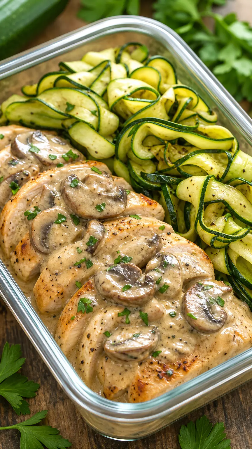 Strogonoff de Frango Low Carb